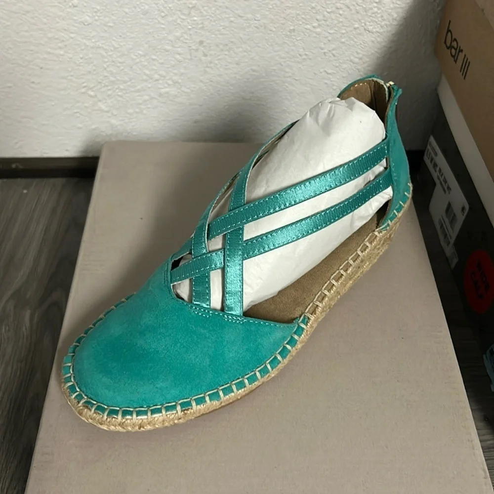 REACTION KENNETH COLE Womens Wedge Sandals In Turquoise